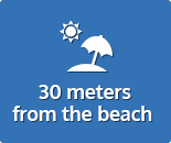 30 meters from the beach 30 meters from the beach