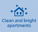 Clean and bright apartments